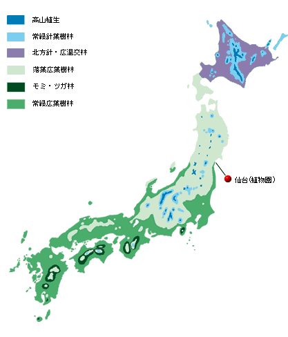Vegetation Map of Japan